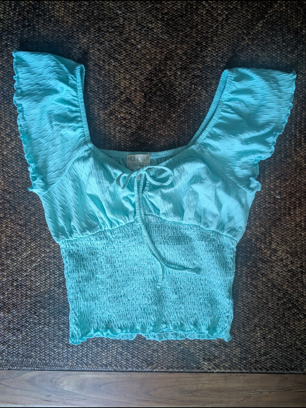 Honolua Kaipo Aqua Crop Top M